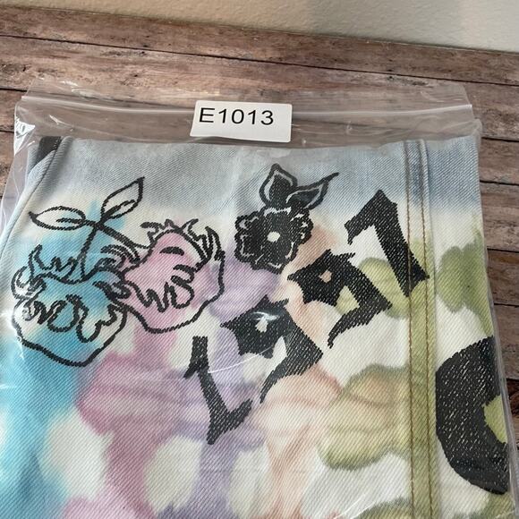 BDG Cowboy Jean 27 Artsy Rainbow High Rise Graffiti Ecclectic Urban Outfitters - Picture 14 of 14